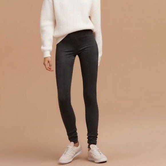Black Aritzia Daria Suede Leggings! - Picture 2 of 5